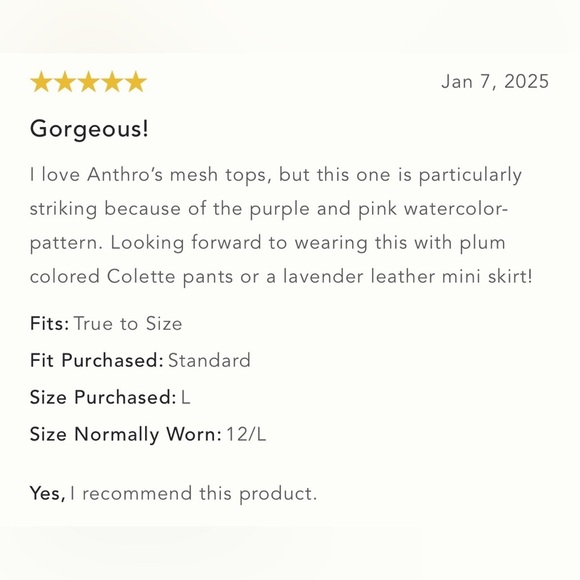 NWT Size M - By Anthropologie Mesh Turtleneck Top - Picture 12 of 15